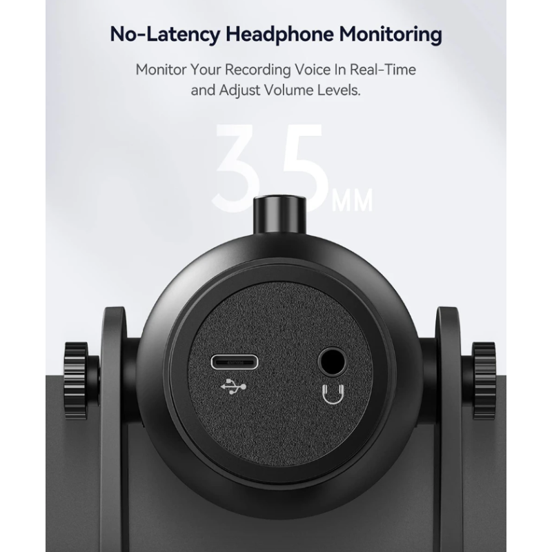 MU900PRO Microfono USB RGB per Creatori di Contenuti Alta Qualità Audio Design Accattivante Perfetto per Streaming Podcasting e Illuminazione RGB Dinamica