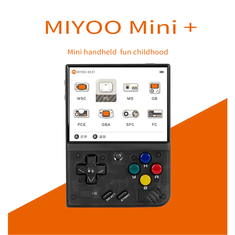 Console di Gioco Portatile MIYOO Mini Plus Display IPS 3.5 pollici Videogiochi Classici Sistema Linux Gaming Nostalgico Console Compatta per il Retro Gaming On the Go