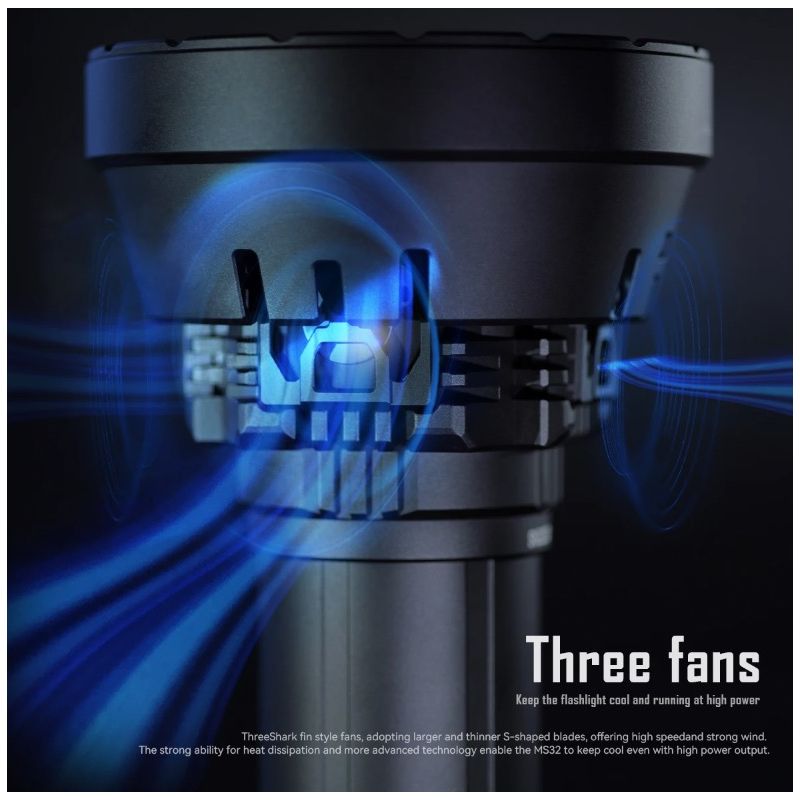 Torcia LED ad alta potenza IMALENT MS32 200000 lumen per illuminazione esterna con distanza del raggio incredibile e costruzione robusta in alluminio aeronautico per esplorazioni e sicurezza