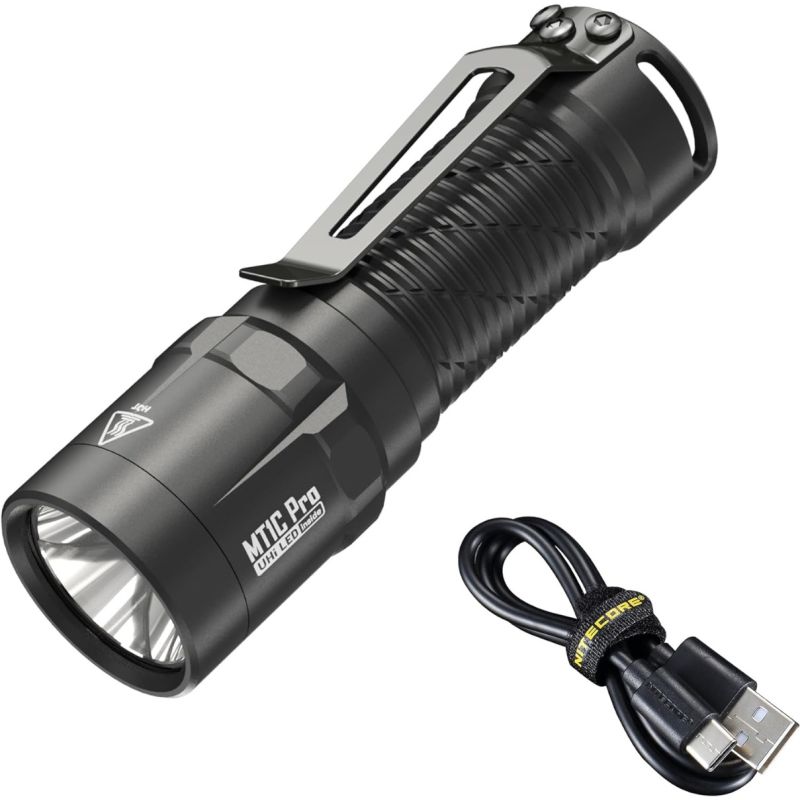 Nitecore MT1C Pro torcia EDC compatta 1000 lumen per escursioni emergenze e uso quotidiano con distanza del fascio di 360 metri e alta intensità del fascio affidabile