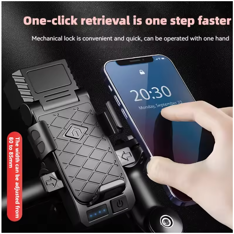 Luce Anteriore Bici con Clacson e Porta Telefono: Kit Multifunzione per Ciclismo Sicuro