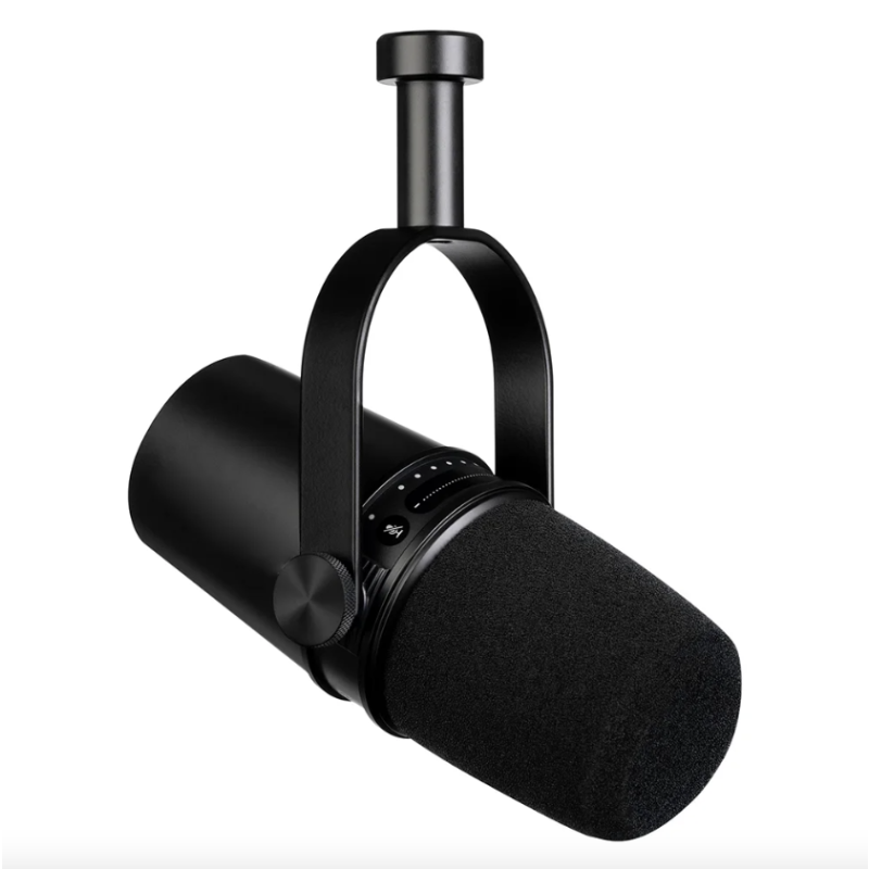 Microfono Dinamico Professionale MV7 per Podcast Registrazione Vocale Microfono Cardioide per Smartphone e Computer Suono di Alta Qualità Chiarezza Audio Design Elegante