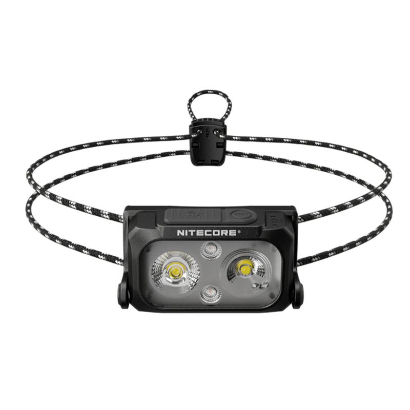 Lampada Frontale NITECORE NU25 UL 400 Lumen ricaricabile USB-C luce rossa design compatto per appassionati di outdoor illuminazione versatile e visibilità ottimale