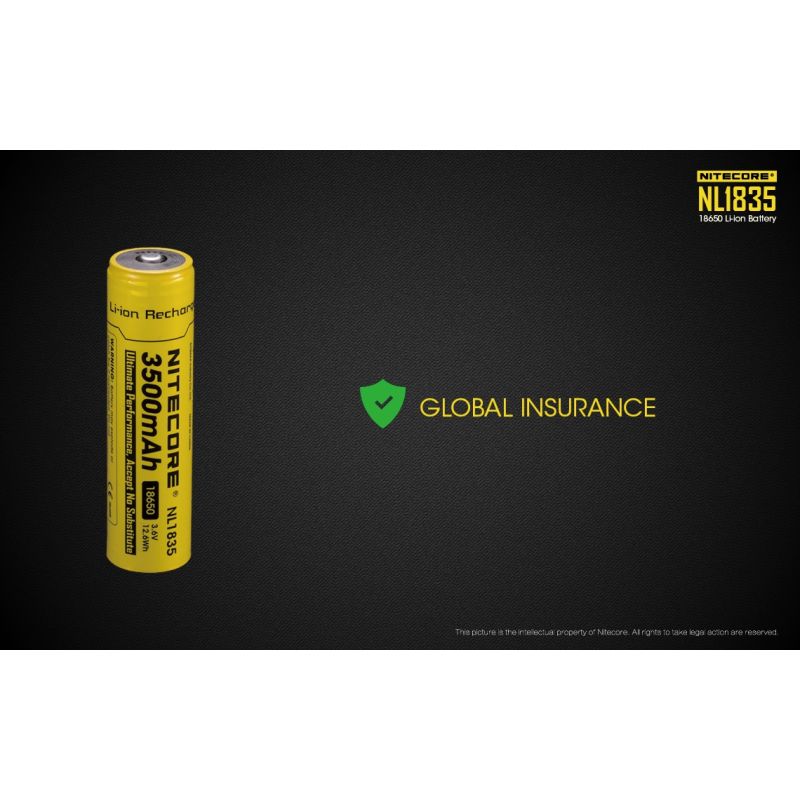 Nitecore 18650 NL1835 3500mAh Batteria ricaricabile Li-ion Lunga durata e prestazioni affidabili Design compatto ideale per elettronica di consumo e acquisti online