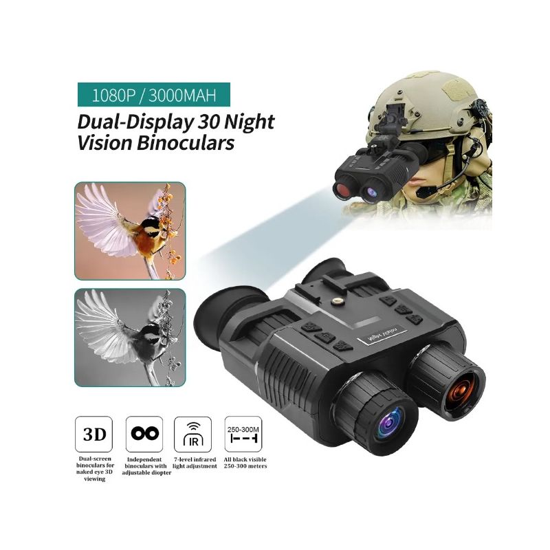 Binocolo NV8000 per Visione Notturna con Video 4K Doppio Schermo Tecnologia Naked-3D Ideale per Esplorazione all'Aperto e Avventure Notturne Spedizione Gratuita Inclusa