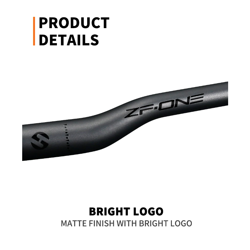 Manubrio per Bicicletta TOSEEK ZF-ONE MTB in Fibra di Carbonio 31.8mm x 580mm-760mm Design Nero Opaco Leggero Accessorio di Qualità Premium per Prestazioni e Guida Efficiente