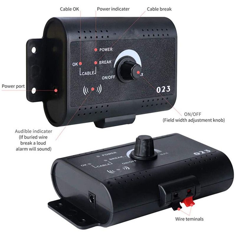Recinzione elettrica per animali design invisibile e area regolabile per addestramento cani all'aperto soluzione ideale per sicurezza e libertà del tuo amico a quattro zampe