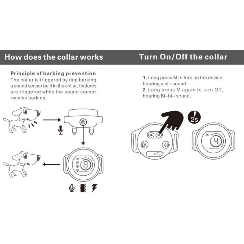 Dispositivo Addestramento Cani con Schermo a Colori Chip Riconoscimento Abbaiare e Gestione Energetica Intelligente Articoli per Animali Domestici Innovativi
