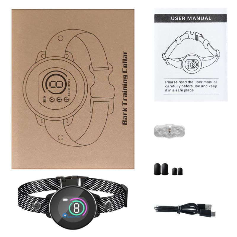 Dispositivo Addestramento Cani con Schermo a Colori Chip Riconoscimento Abbaiare e Gestione Energetica Intelligente Articoli per Animali Domestici Innovativi