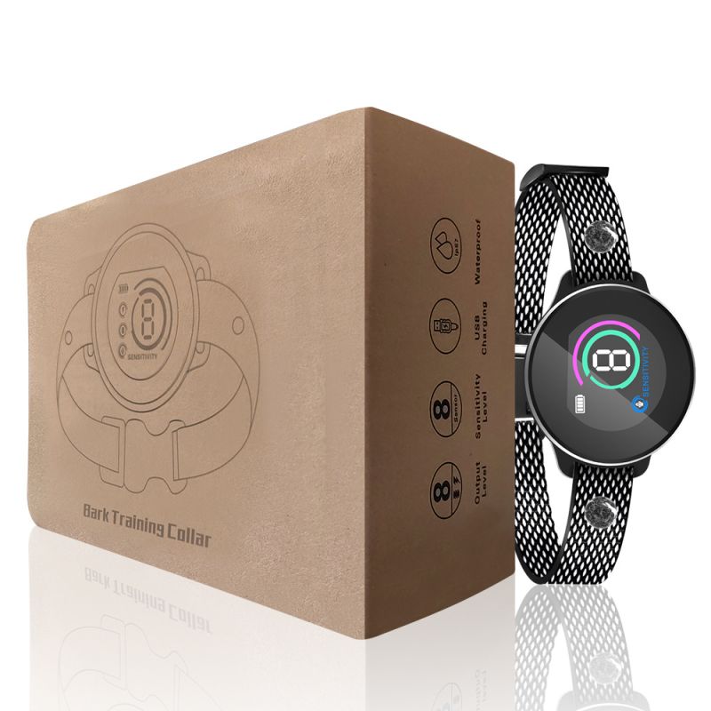 Dispositivo Addestramento Cani con Schermo a Colori Chip Riconoscimento Abbaiare e Gestione Energetica Intelligente Articoli per Animali Domestici Innovativi