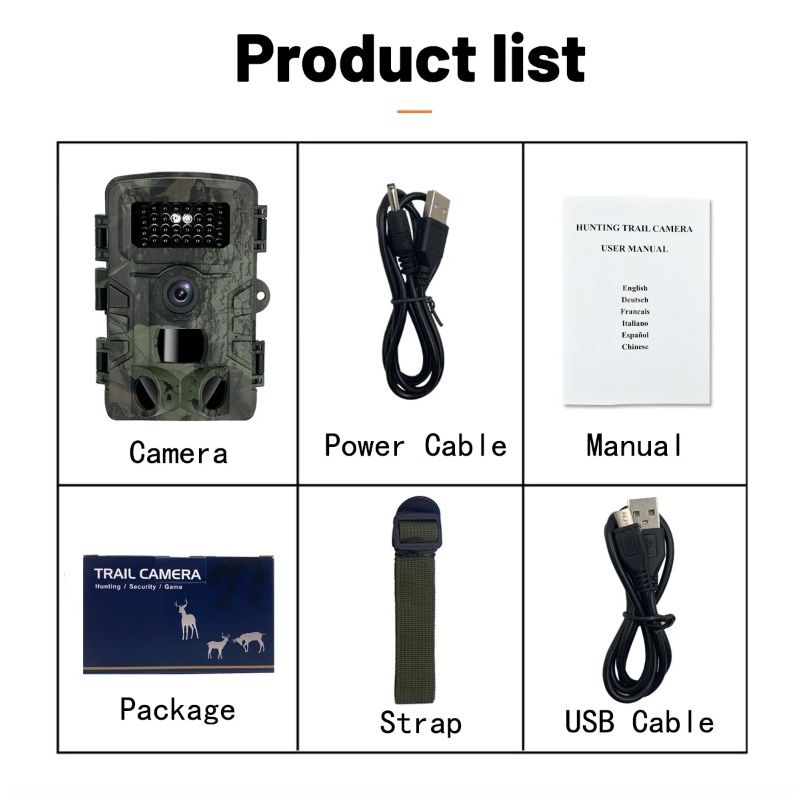 Scopri PR700 Fotocamera per sentieri a infrarossi con rilevamento del movimento e visione notturna Ideale per monitoraggio fauna selvatica e sicurezza domestica Filigrana temporale inclusa