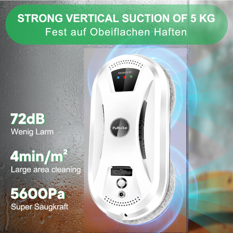 Scopri PuRuiKai robot pulizia vetri tecnologia adsorbimento a vuoto pianificazione percorso intelligente soluzione innovativa per miglioramento domestico e pulizia finestre grattacieli