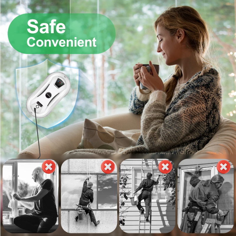 Scopri PuRuiKai robot pulizia vetri tecnologia adsorbimento a vuoto pianificazione percorso intelligente soluzione innovativa per miglioramento domestico e pulizia finestre grattacieli