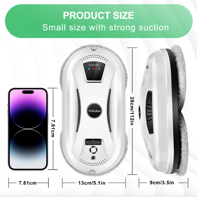 Scopri PuRuiKai robot pulizia vetri tecnologia adsorbimento a vuoto pianificazione percorso intelligente soluzione innovativa per miglioramento domestico e pulizia finestre grattacieli