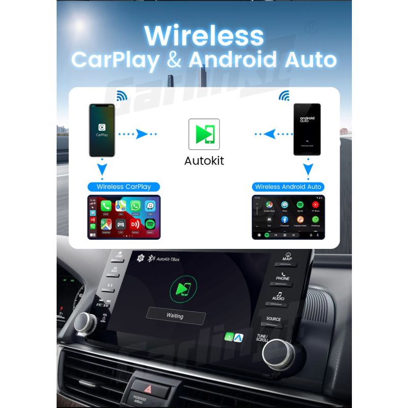 CarlinKit CarPlay Ai Box QCM6125 Android 12 Streaming Box 8G 128G Connettività Wireless Compatibile CarPlay OEM IPTV Netflix Trasforma Infotainment Auto con Intrattenimento Illimitato