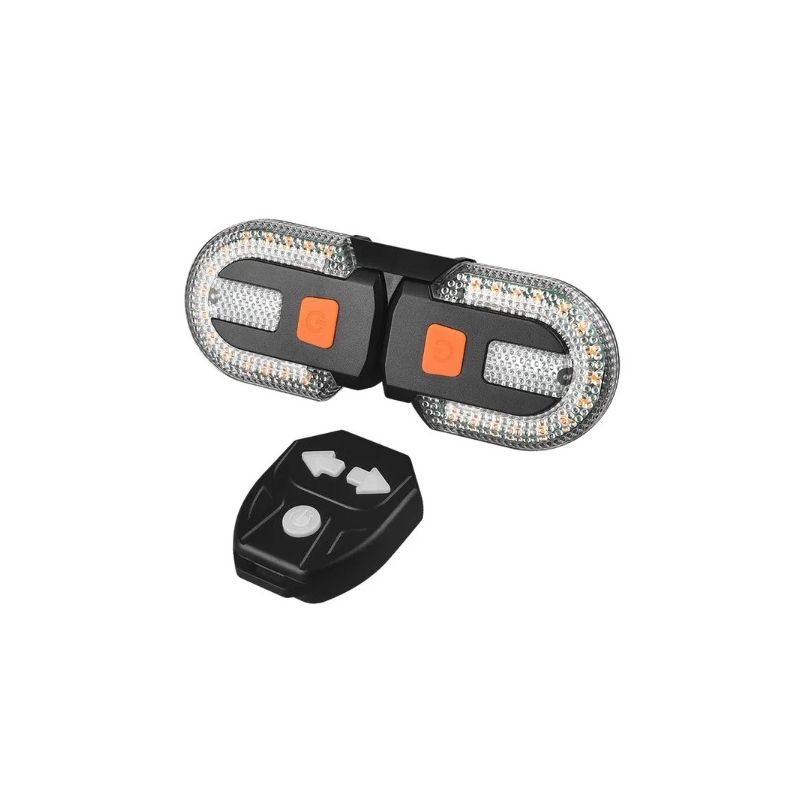 Indicatore di direzione bici Luce posteriore LED ad alta efficienza Ricaricabile USB Design wireless Alta visibilità Sicurezza ciclisti Accessori bici Installazione facile