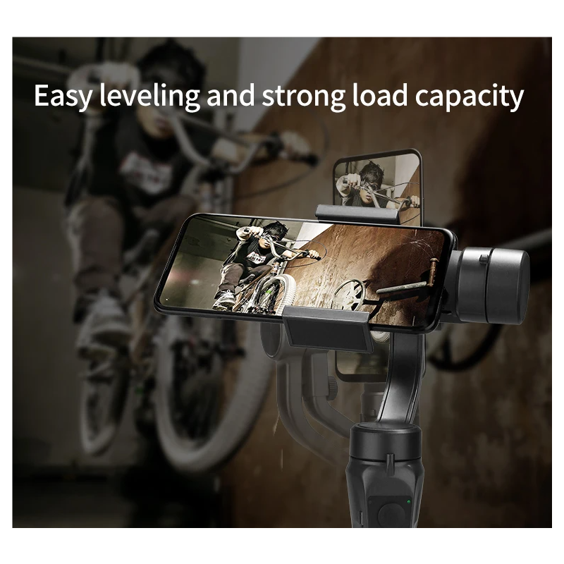 F6 Stabilizzatore 3 Assi Stabilizzatore Portatile per Smartphone e Action Camera con Modalità di Stabilizzazione e Controllo Zoom Manuale per Riprese di Qualità Professionale