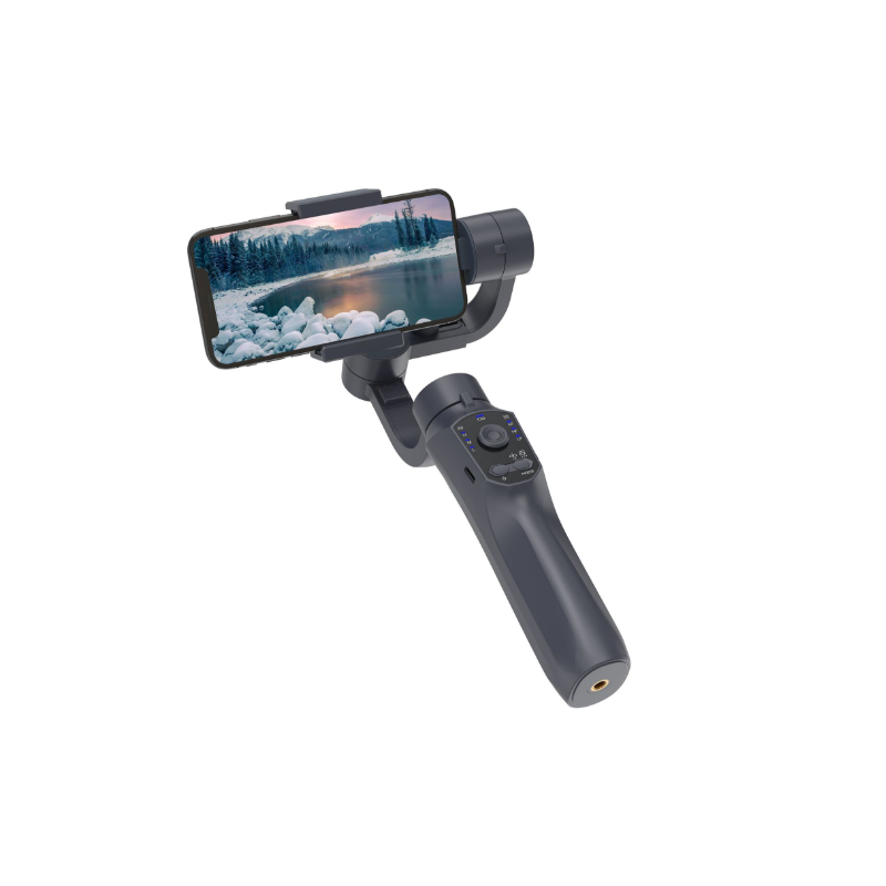 Scopri Stabilizzatore F10 Pro gimbal a 3 assi per fotografia mobile design intuitivo compatibilità smartphone Android e iPhone qualità video fluida per filmmaking e vlogging
