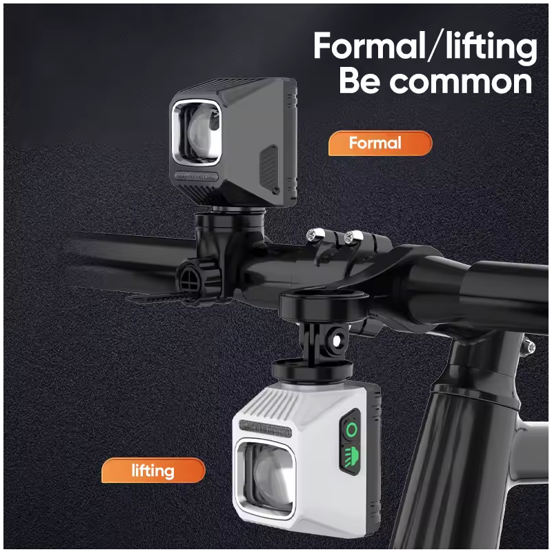 NiteBeam CL1600 faro anteriore ciclismo notturno con controllo doppio interruttore montaggio universale ricarica Type-C lega di alluminio per MTB e luci bici strada