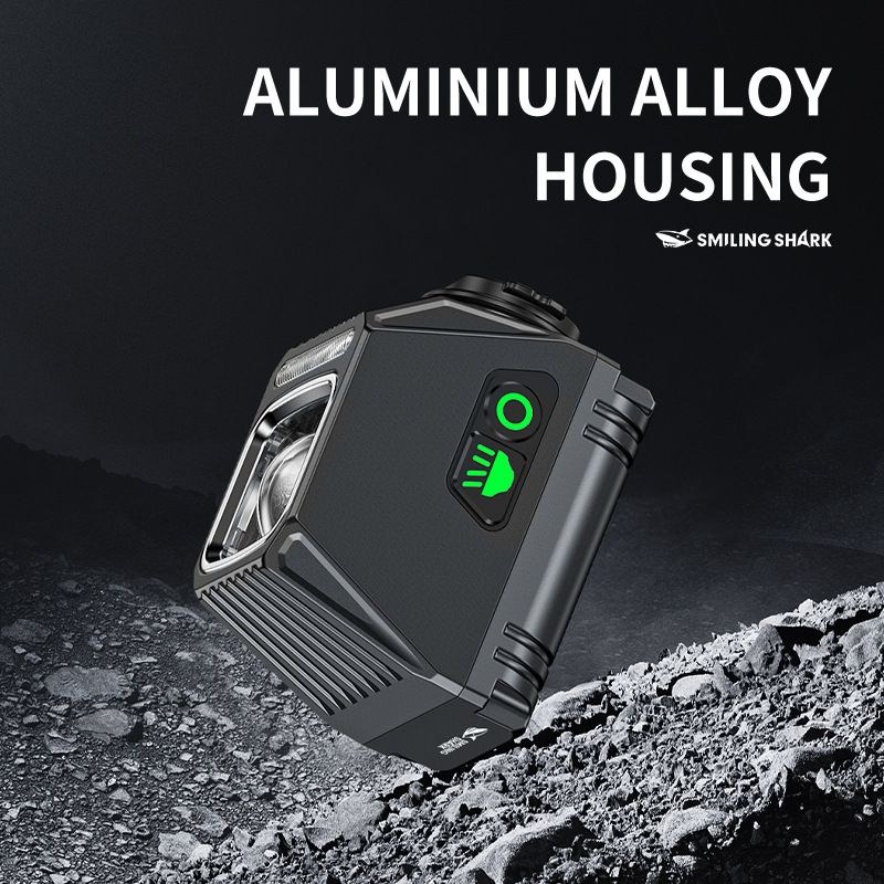 Luci Anteriori Sospese SMILING SHARK EVO1700 Fari Bicicletta Ricaricabili USB-C Impermeabile Lega di Alluminio Modalità Illumino Multiple Sicurezza Ciclismo Urban Mountain Bike