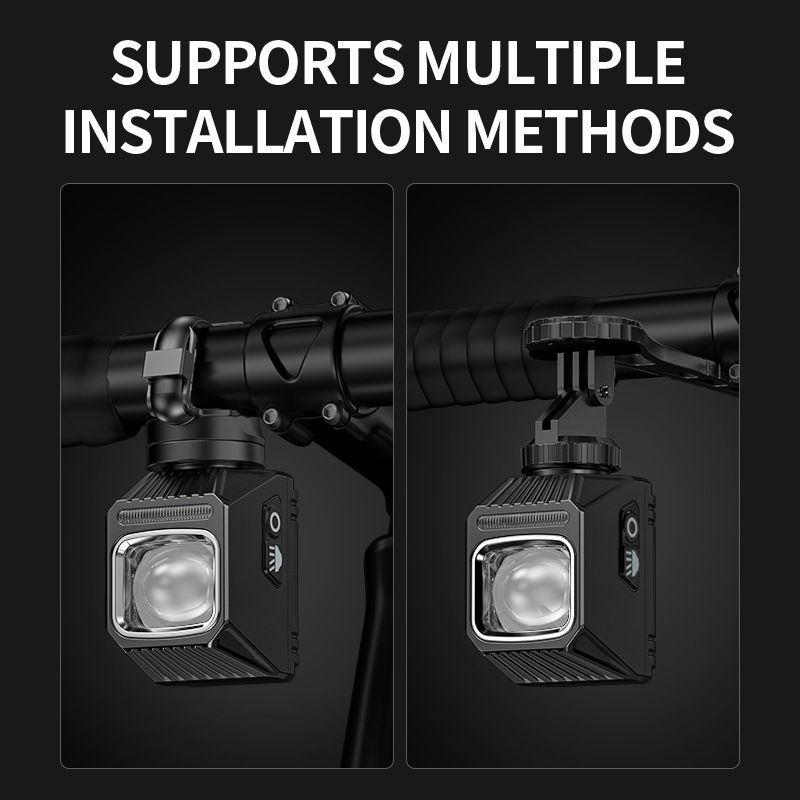 Luci Anteriori Sospese SMILING SHARK EVO1700 Fari Bicicletta Ricaricabili USB-C Impermeabile Lega di Alluminio Modalità Illumino Multiple Sicurezza Ciclismo Urban Mountain Bike