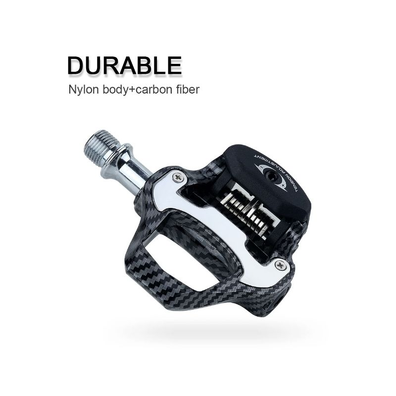 Pedali Bici da Strada RACEWORK in Fibra di Carbonio Ultraleggeri Sistema Autobloccante SPD Keo Alte Prestazioni per Appassionati di Ciclismo и Sport All'Aperto Design Durevole