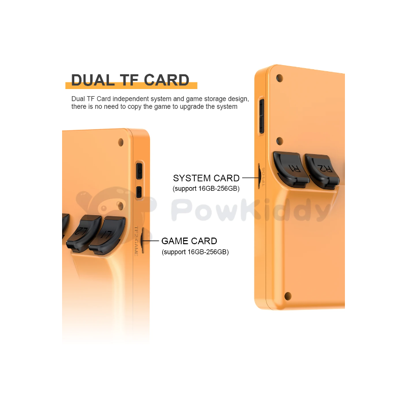 Console di gioco portatile POWKIDDY RGB20S con sistema open source schermo IPS 4:3 da 3,5 pollici giochi retrò MAME N64 PS1 perfetta per giochi nostalgici e personalizzabili