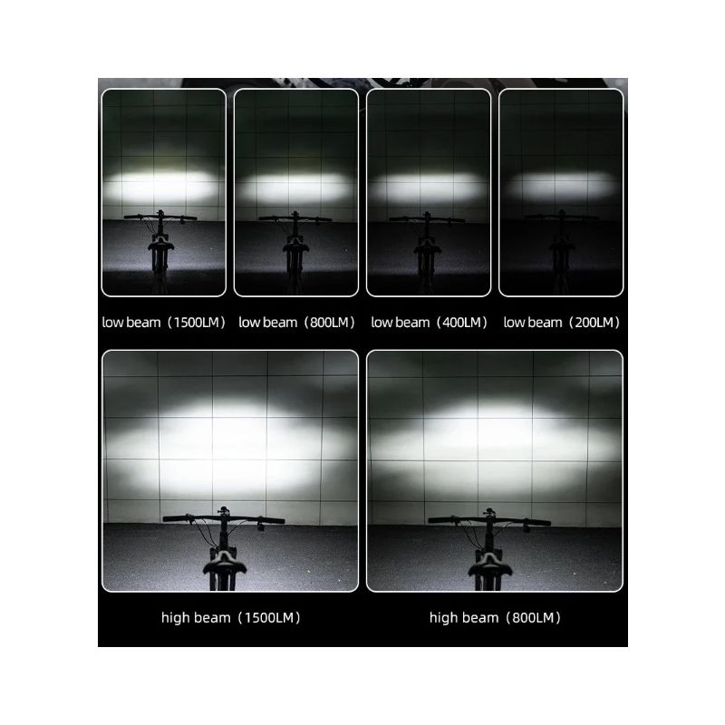 ROCKBROS RHL3000 luce bici anteriore 3000 lumen alta luminosità 10000mAh impermeabile MTB ciclismo su strada torcia elettrica ciclismo notturno accessori ciclismo regolazioni