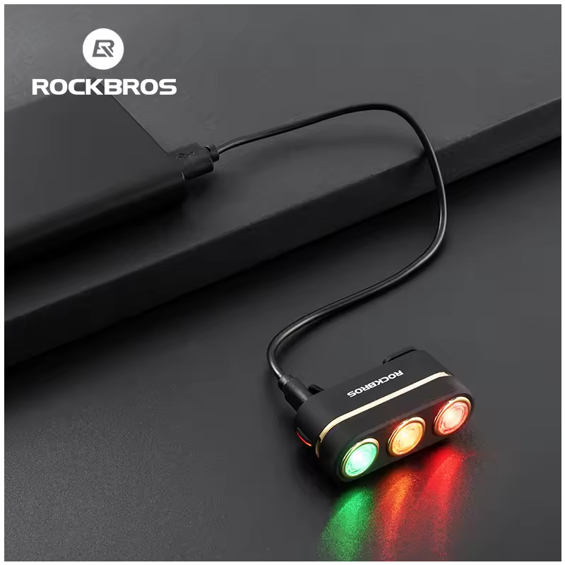 ROCKBROS Smart Luce Posteriore Bici con Sensore Freno | IP64 Impermeabile | Type-C | Sicurezza Ciclismo