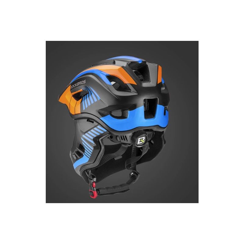 ROCKBROS casco da ciclismo per bambini design rimovibile struttura integrale modellata ventilazione traspirante attrezzatura protettiva per giovani ciclisti sport d'avventura