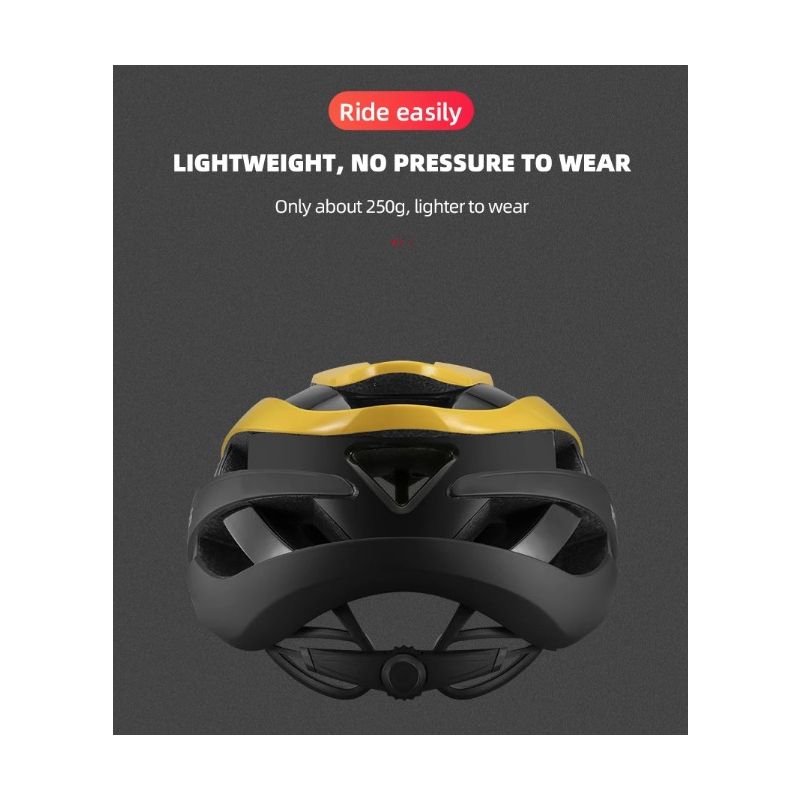 Casco ROCKBROS ultraleggero per bici da strada e MTB accessorio ciclistico elegante e confortevole con resistenza agli urti e tecnologia anti-sudore