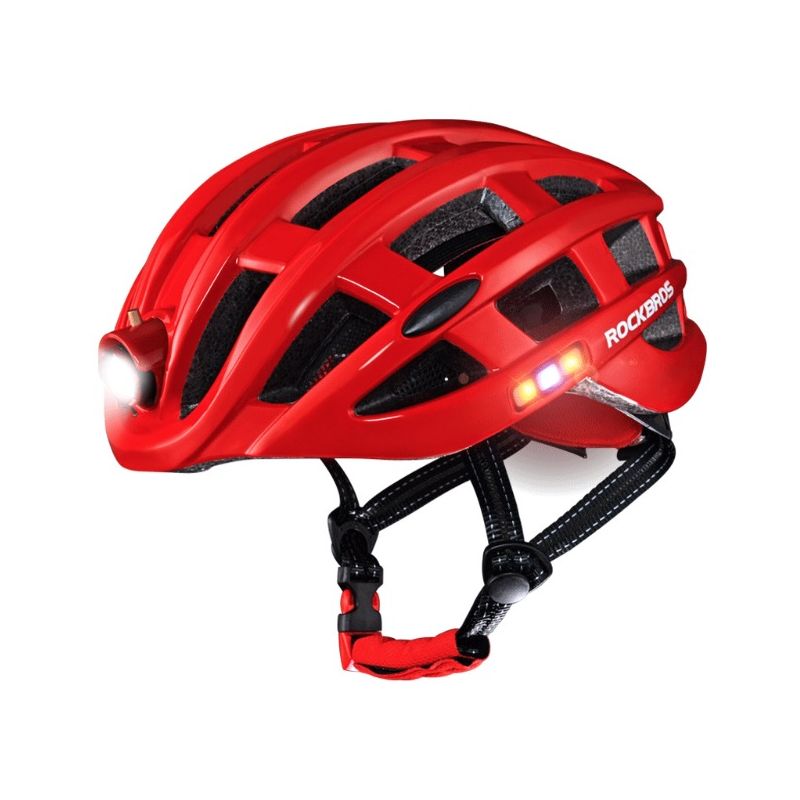 ROCKBROS Casco ciclismo ultraleggero con ricarica USB e protezione rete insetti ideale per MTB e ciclismo urbano certificazione CE accessori bici confortevoli e sicuri