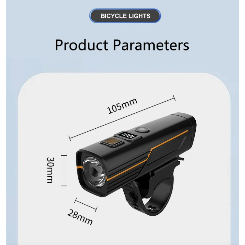 B9 Faro Bici MTB/Strada, Luce Anteriore Bicicletta LED XTE - Ricarica Type-C per la tua sicurezza!