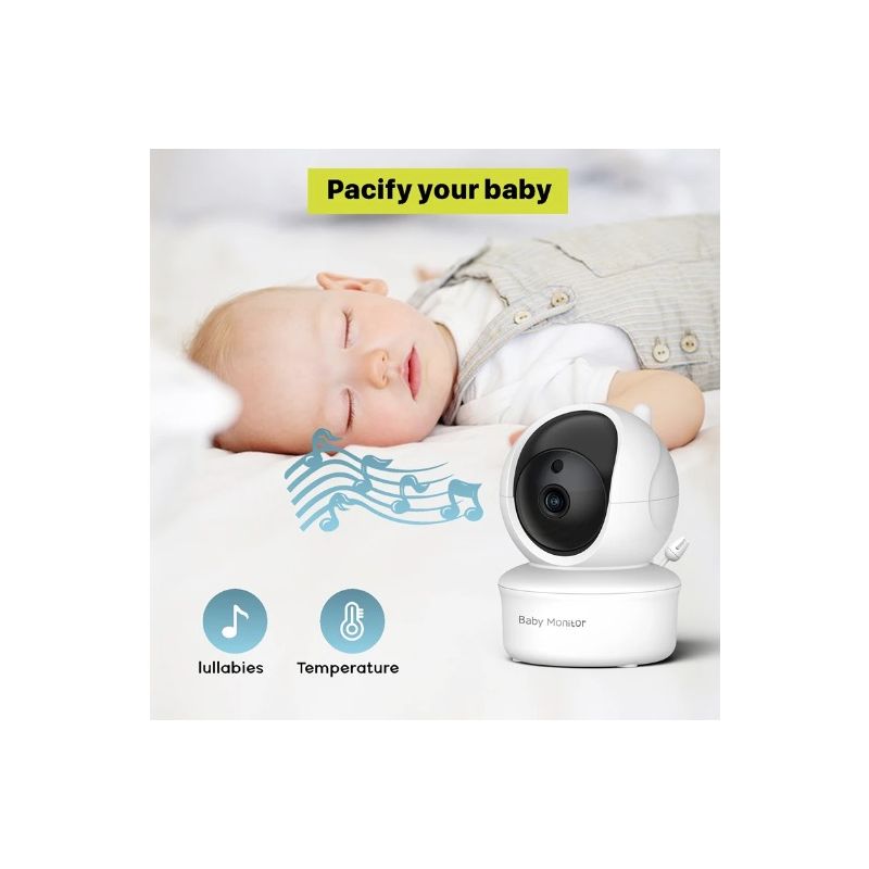 Scopri il Baby Monitor 5 Pollici con Fotocamera SM650 Monitor Video Portatile Alta Risoluzione 720P Connessione Wireless FHSS Audio Bidirezionale Batteria a Lunga Durata Cura del Bambino
