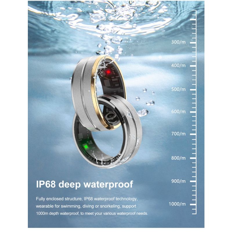 Scopri l'Anello intelligente multifunzionale tecnologia indossabile per monitoraggio salute frequenza cardiaca ossigeno nel sangue qualità del sonno accessorio elegante per appassionati fitness