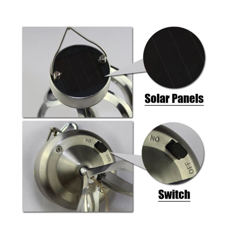 Luci Solari Decorazioni da Giardino LED Cambio Colore Campanelli Eolici Impermeabili Atmosfera Tranquilla Design Durevole per Feste in Giardino