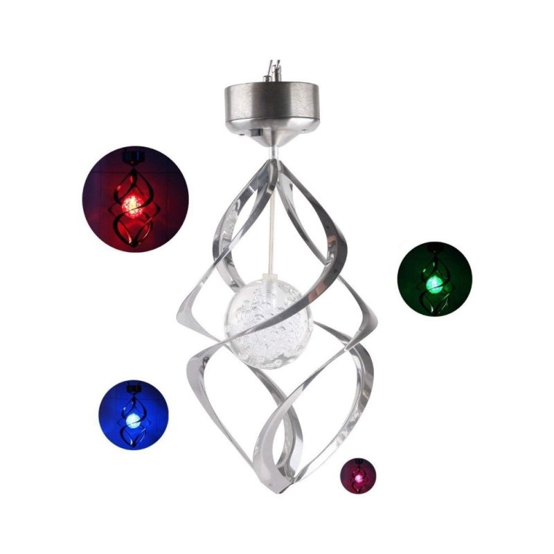 Luci Solari Decorazioni da Giardino LED Cambio Colore Campanelli Eolici Impermeabili Atmosfera Tranquilla Design Durevole per Feste in Giardino