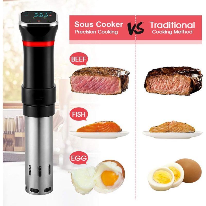 Fornello di Precisione per Macchina Sous Vide Dispositivo Culinario Innovativo per Chef a Casa Controllo della Temperatura Facile da Usare per una Cottura Versatile e Piatti Perfettamente Cotti