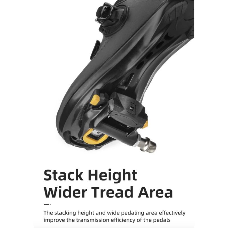 Pedali Autobloccanti ROCKBROS SPD-SL Ultraleggeri Bici da Strada Lega di Alluminio Ciclismo Leggero Stabilità Migliorata Efficienza per Lunghe Distanze Assale in Acciaio Cromoly