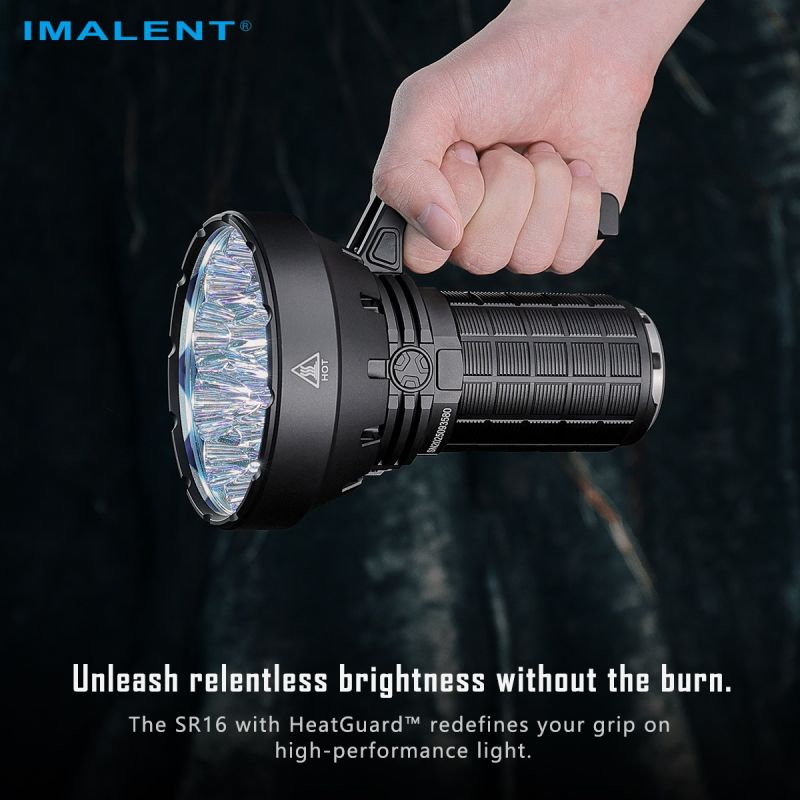 IMALENT SR16 Torcia LED Ultra Potente 55000 Lumen, Fascio Lungo 1715m. Ideale per Outdoor!