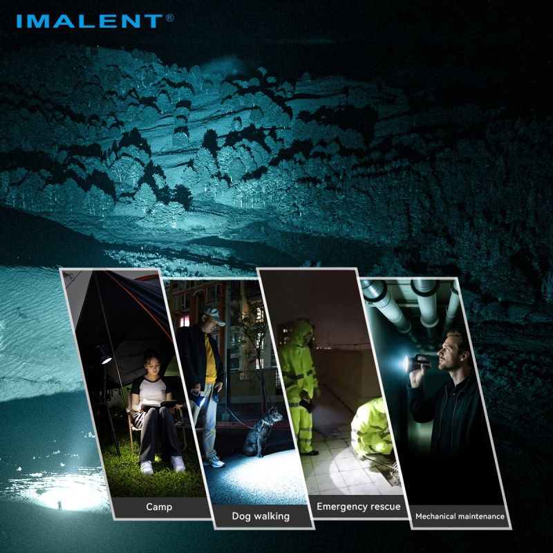 IMALENT SR16 Torcia LED Ultra Potente 55000 Lumen, Fascio Lungo 1715m. Ideale per Outdoor!