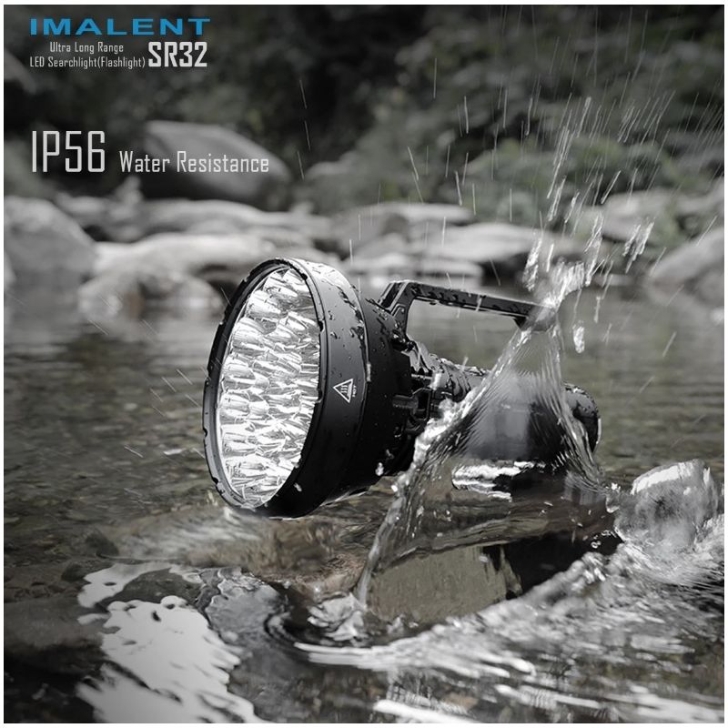 Torcia Potente IMALENT SR32 120000 Lumen per Illuminazione Outdoor e Sopravvivenza Torcia a Lunga Durata con Distanza Fascio 2080 Metri e Design Innovativo Torcia Ricaricabile
