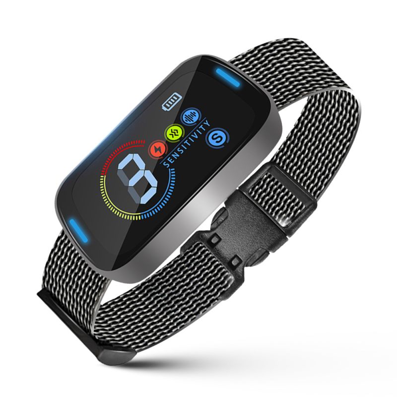 Collare Elettrico Intelligente Antiabbaio T012 con Tecnologia Ultrasuoni Soluzione Innovativa per Fermare Abbaiare Cani Benessere Canino e Controllo Abbaiamento Efficace