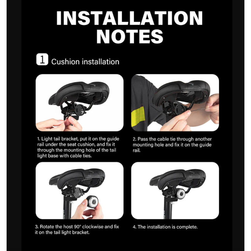 TOWILD TL03Pro Luce Posteriore Bicicletta LED con Sensore di Frenata Intelligente e Flash a Sette Colori Plastica ABS Resistente per Sicurezza e Visibilità Massima