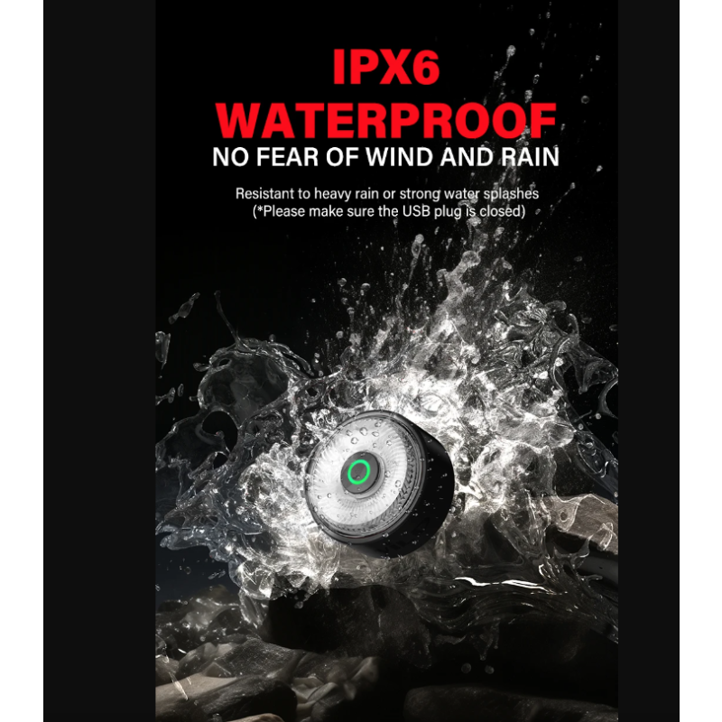 TOWILD TL03Pro Luce Posteriore Bicicletta LED con Sensore di Frenata Intelligente e Flash a Sette Colori Plastica ABS Resistente per Sicurezza e Visibilità Massima