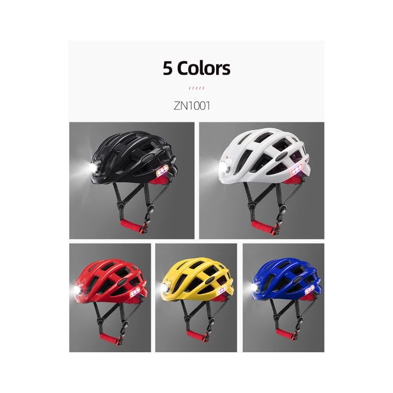 ROCKBROS Casco ciclismo ultraleggero con ricarica USB e protezione rete insetti ideale per MTB e ciclismo urbano certificazione CE accessori bici confortevoli e sicuri