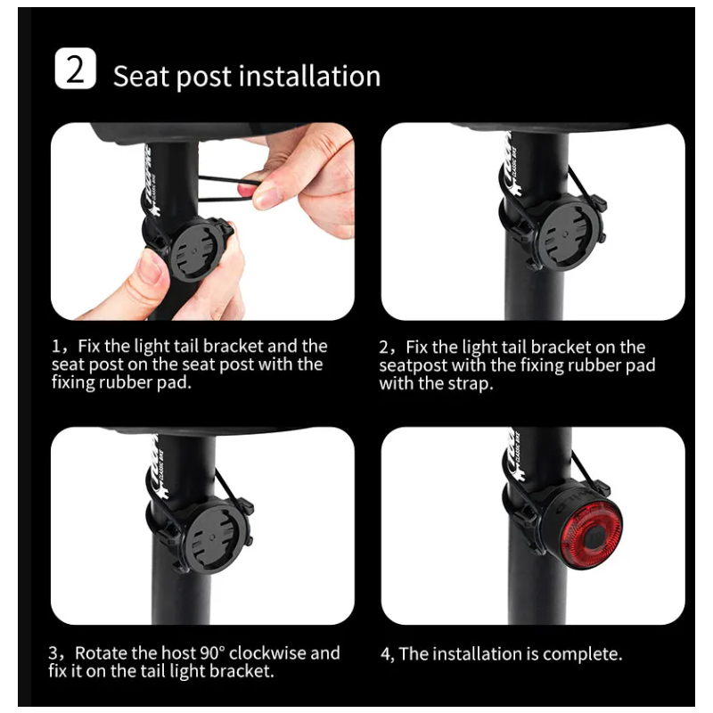 Scopri TOWILD TL03 luce freno intelligente per bicicletta con sensore ambientale design in lega di alluminio cinque modalità di lampeggio per massima sicurezza e visibilità in bici