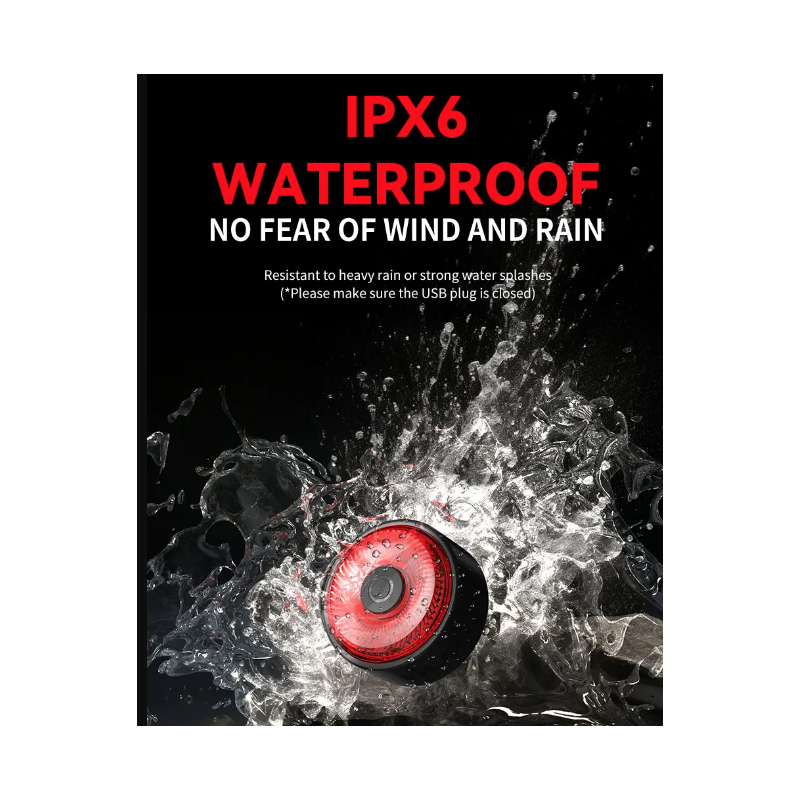 Scopri TOWILD TL03 luce freno intelligente per bicicletta con sensore ambientale design in lega di alluminio cinque modalità di lampeggio per massima sicurezza e visibilità in bici