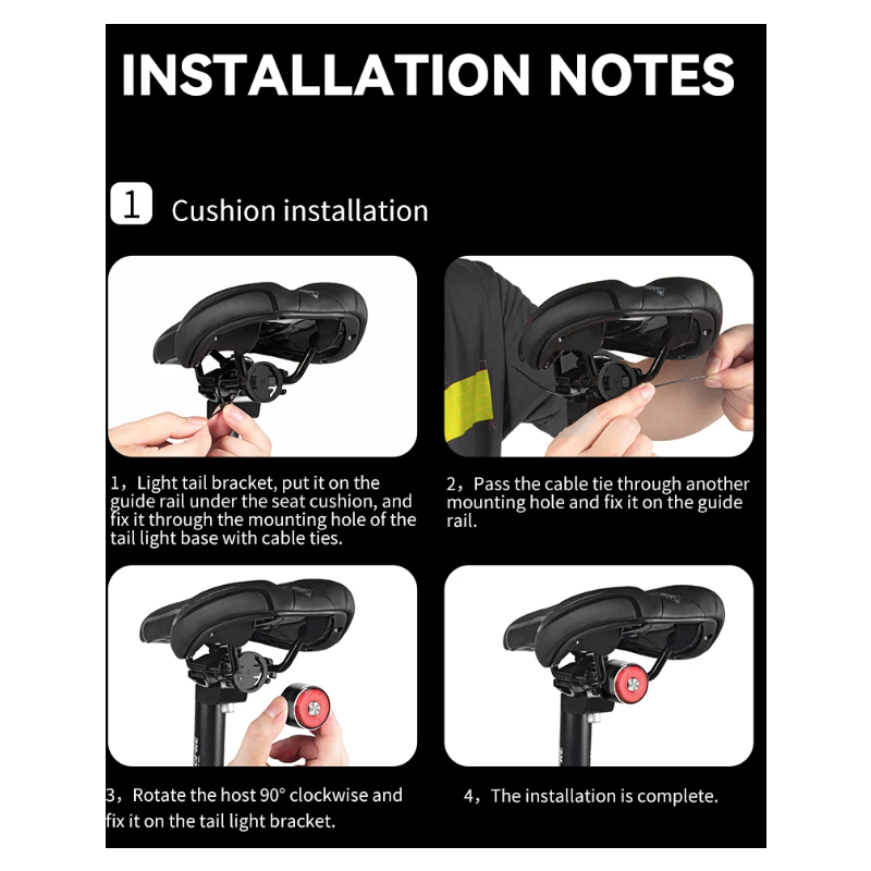 Luce posteriore bicicletta TOWILD TL05 con rilevamento freni automatico LED impermeabile IPX6 batteria 100 ore ricarica USB accessori ciclismo sicurezza MTB e bici da corsa