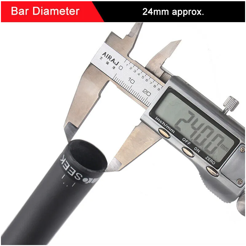 TOSEEK Manubrio Full Carbon 400-440mm Leggero in Fibra di Carbonio T800 per Biciclette da Strada con Passaggio Cavi Interno Ideale per Ciclismo Performante